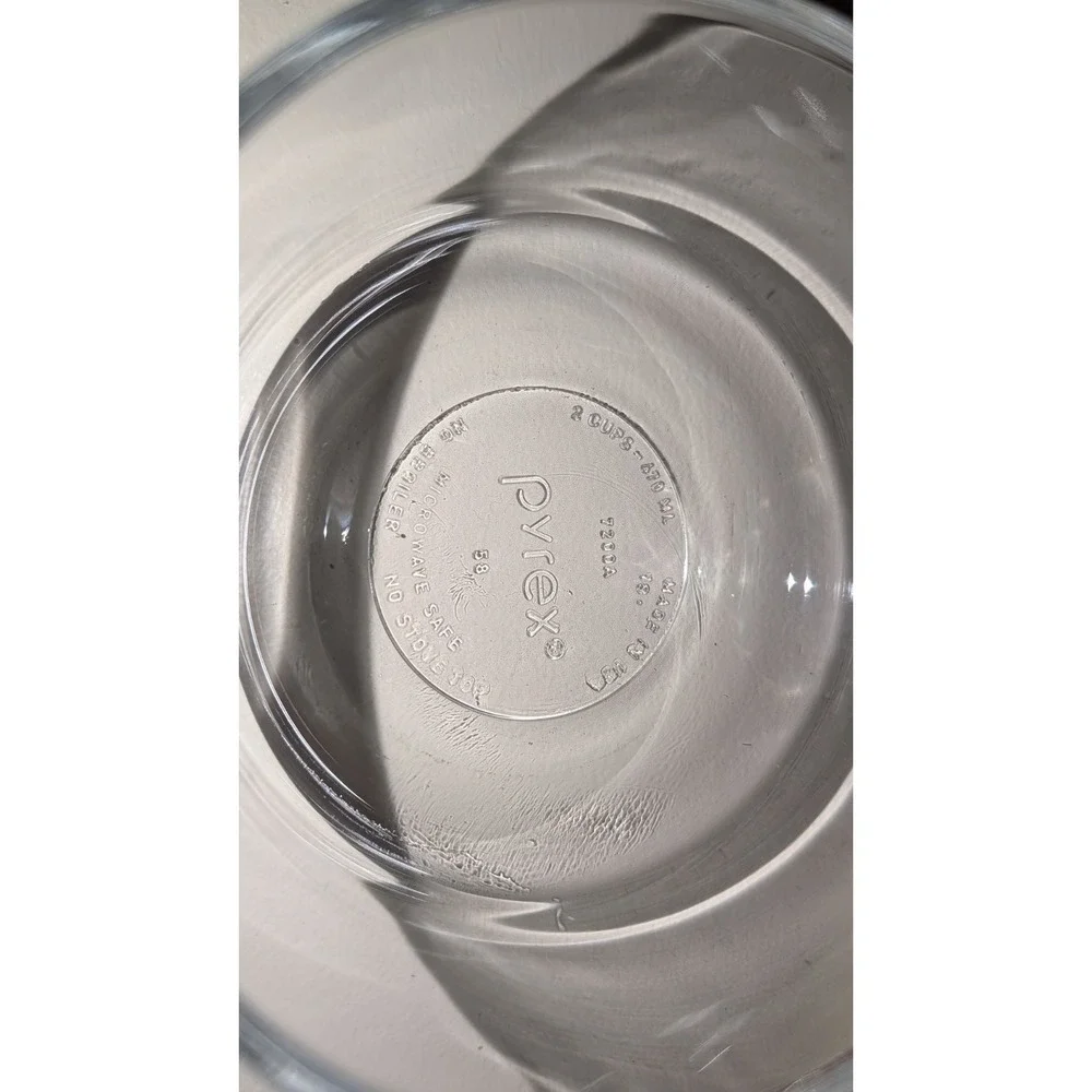4 piece Set Pyrex Nesting Clear Glass Bowl 7201 7203 7202A‎ 7200A